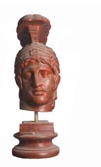 sculptuur, TESTA DI ACHILLE - 60 cm - Cera met interne, Antiek en Kunst