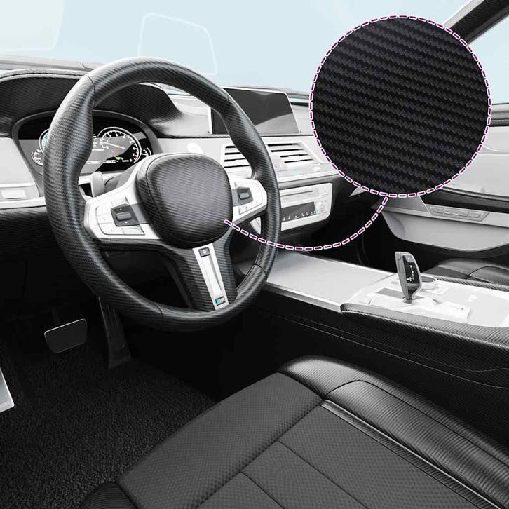 vidaXL 2 st Autofolie 3D 100x150 cm zwart, Auto diversen, Tuning en Styling, Verzenden
