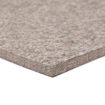 Wolvilt - Grijs (gemêleerd) - 30cm x 30cm - Dikte: 15 mm...