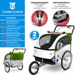 Fietskar 2-zits | Lime Groen | Nieuw | Scherpe Prijs, Vering, Nieuw, 20 tot 40 kg, Ophalen of Verzenden