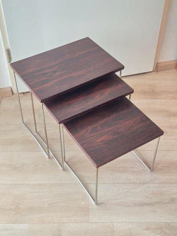 Van Elderen / Brabantia - Set bijzettafels (3) - Palissander