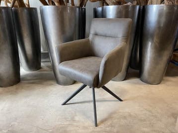 Veiling - Eetkamerstoel Turner (set van 6) Microvezel stof -, Huis en Inrichting, Stoelen, Nieuw