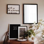 Spiegel - Livion Nore - Lijstspiegel - Rechthoek - 34x45cm -, Huis en Inrichting, Woonaccessoires | Spiegels, Ophalen of Verzenden