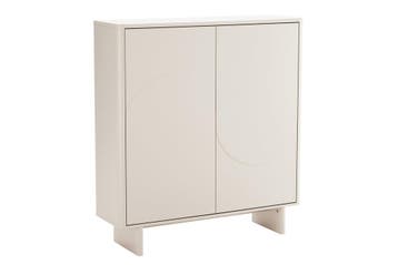 Highboard SAVOY 130 cm 3D met wit marmeren keramisch blad -, Huis en Inrichting, Ophalen of Verzenden, Nieuw