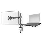 Monitorbeugel voor scherm en laptopbeugel | Bureau montage, Verzenden, Nieuw, Nedis