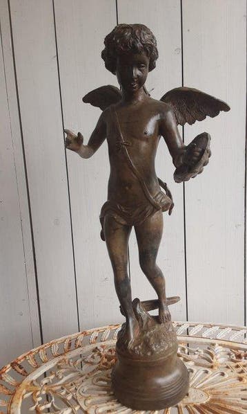 Beeld, Engel - 60 cm - Brons
