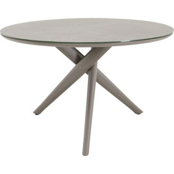Ronde Tuintafel  ø120cm  Mojito  Donkergrijs  Keramiek  Lesl, Verzenden, Nieuw