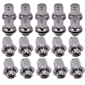 20 stuks Open Wheel Nut Lock M12 x 1.5 Geschikt voor Jagu..., Auto-onderdelen, Ophanging en Onderstel, Verzenden, Nieuw, Jaguar