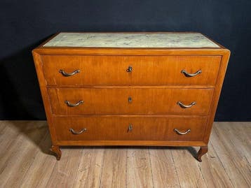 Ladekast - Hout - Comò Art Deco, Antiek en Kunst