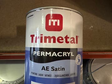 Trimetal Permacryl AE Satin - Ral 7016 - 1 liter, Doe-het-zelf en Verbouw, Verf, Beits en Lak, Overige kleuren, Nieuw, Ophalen of Verzenden