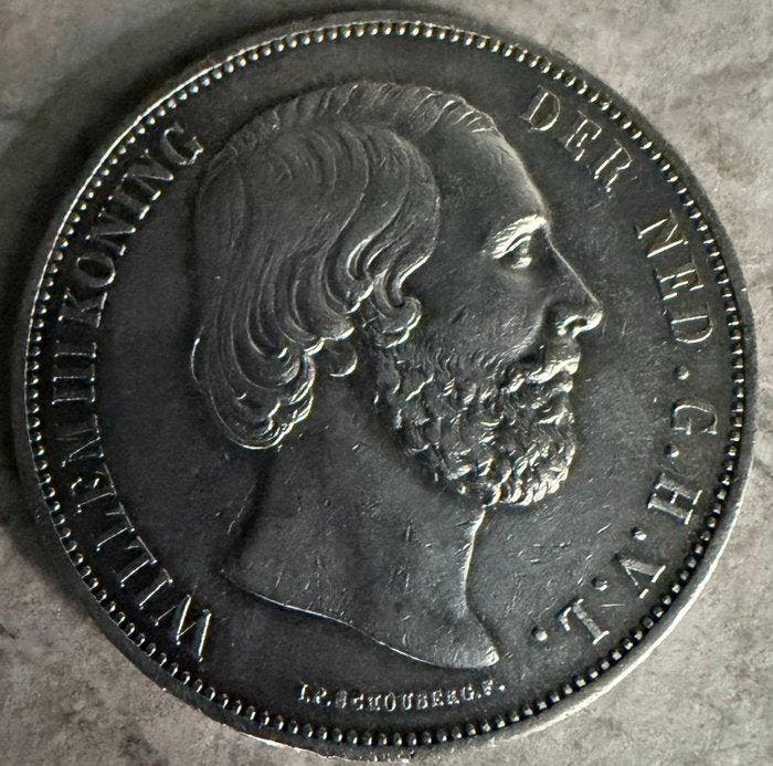 Nederland. Willem III. 2 1/2 Gulden 1873, Postzegels en Munten, Munten | Nederland
