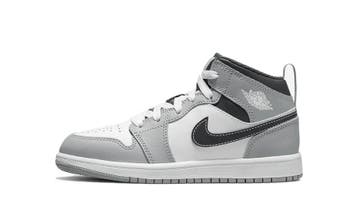 Jordan 1 Mid Light Smoke Grey (2022) (PS), Nieuw