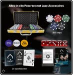 Texas Finest Golden Pokerset 300 Chips – Pokerkoffer, Ophalen of Verzenden, Zo goed als nieuw