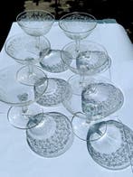 Drinkservies (6) - Kristal - Antieke Franse bekers