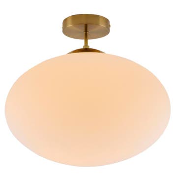 Design plafondlamp wit, Kimi, Ophalen of Verzenden, Nieuw, Glas