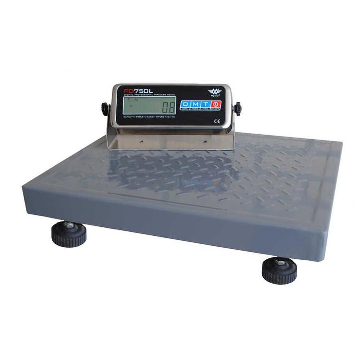 platformweegschaal My Weigh PD750L draadloos 340kg x 100gr, Doe-het-zelf en Verbouw, Weegschalen, Verzenden