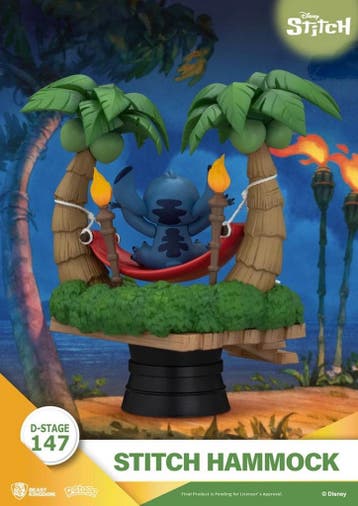 Beast Kingdom Disney Lilo & Stitch Stitch Hammock D-Stage PV, Antiek en Kunst, Ophalen of Verzenden