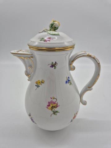 Meissen - Kaffeekanne, Dekor Streublümchen - Koffiepot -