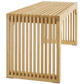 Hocker/zitbank Ribb, lamellenlook, belastbaar tot 350 kg, Verzenden, Nieuw