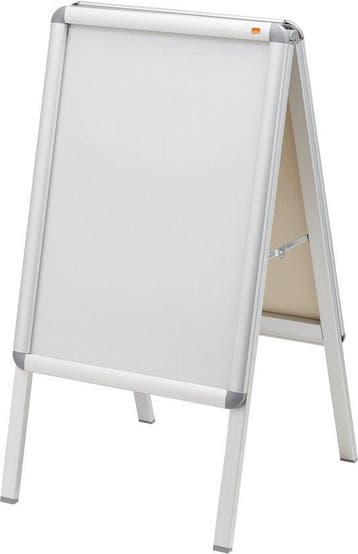 Nobo Essence A2 Stoepbord/Reclamebord met Clicklijst - Wit, Nieuw