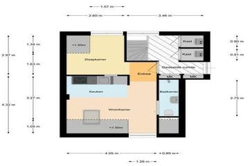 Studio Torenstraat in Oosterhout, 20 tot 35 m², Overige regio's
