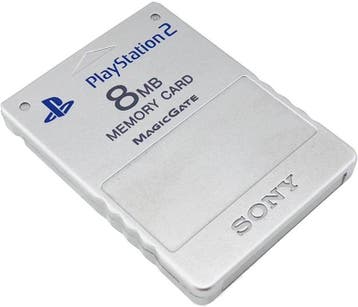 Sony PS2 Memory Card (Silver) (PlayStation 2), Verzenden, Gebruikt