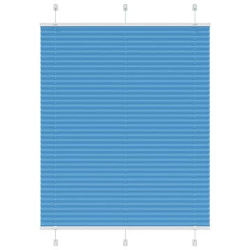 vidaXL Plissé rolgordijn 105x100cm stofbreedte 104,4cm, Verzenden, Nieuw, Blauw