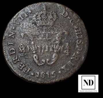 Spanje. Fernando VII. 1/4 Tlaco 1815 - México (Zonder