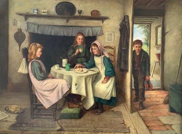 Reuben Hunt (1857-1938) - The childrens tea party