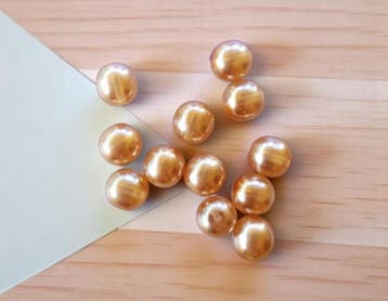 15 x Transparante DQ Glasparel – 10 mm – Kleur Antique, Ophalen of Verzenden, Nieuw, Kraal