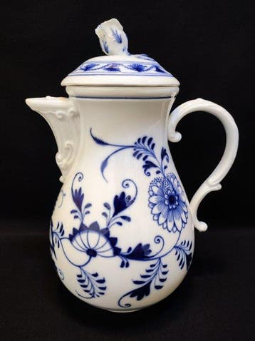 Meissen - Koffiepot - antik, Volumen 1,2 Liter Zwiebelmuster