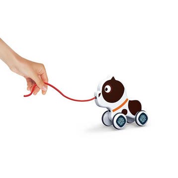 Toi-Toys Wiebelhond Trekfiguur - Zwart/Wit - Voor Peuters..., Ophalen of Verzenden, Nieuw