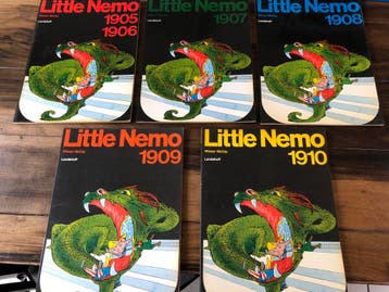 Winsor McCay - Little Nemo - 5 Paperbacks 1905-1910 compleet, Ophalen of Verzenden, Gebruikt, Boek of Spel