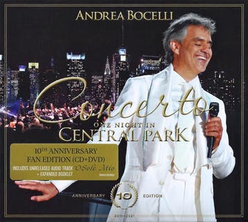 Andrea Bocelli - Concerto: One Night In Central Park  10th A, Ophalen of Verzenden, Gebruikt