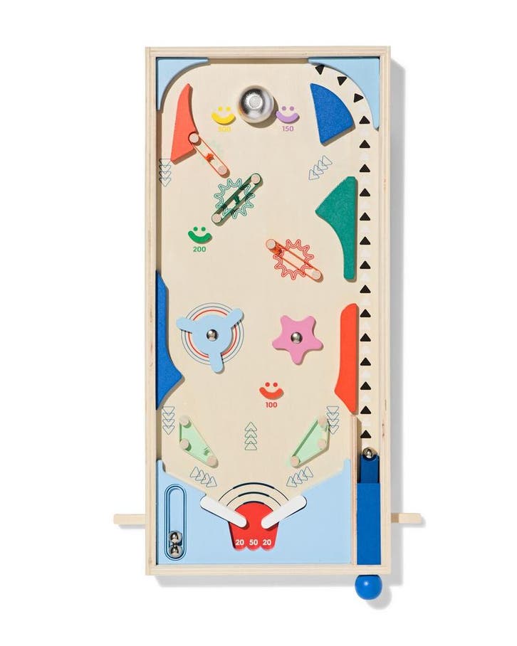 HEMA Flipperkast 29x7x49cm hout, Hobby en Vrije tijd, Gezelschapsspellen | Overige, Nieuw, Verzenden