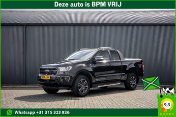 Ford Ranger 2.0 EcoBlue | Wildtrack | 213 PK | Automaat |, Automaat, Gebruikt, Zwart, Leder