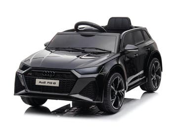 Audi RS6, 12 volt elektrische kinderauto met rubberen banden, Ophalen of Verzenden, Nieuw