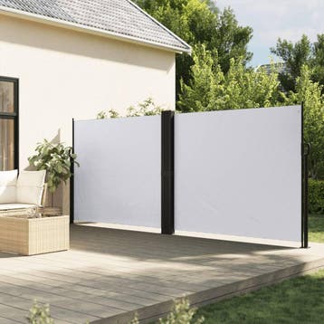 vidaXL Windscherm uittrekbaar 180x1000 cm wit, Tuin en Terras, Verzenden, Nieuw