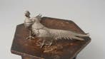 Beeldje - vintage Italian silver-plated pheasant figurines, Antiek en Kunst