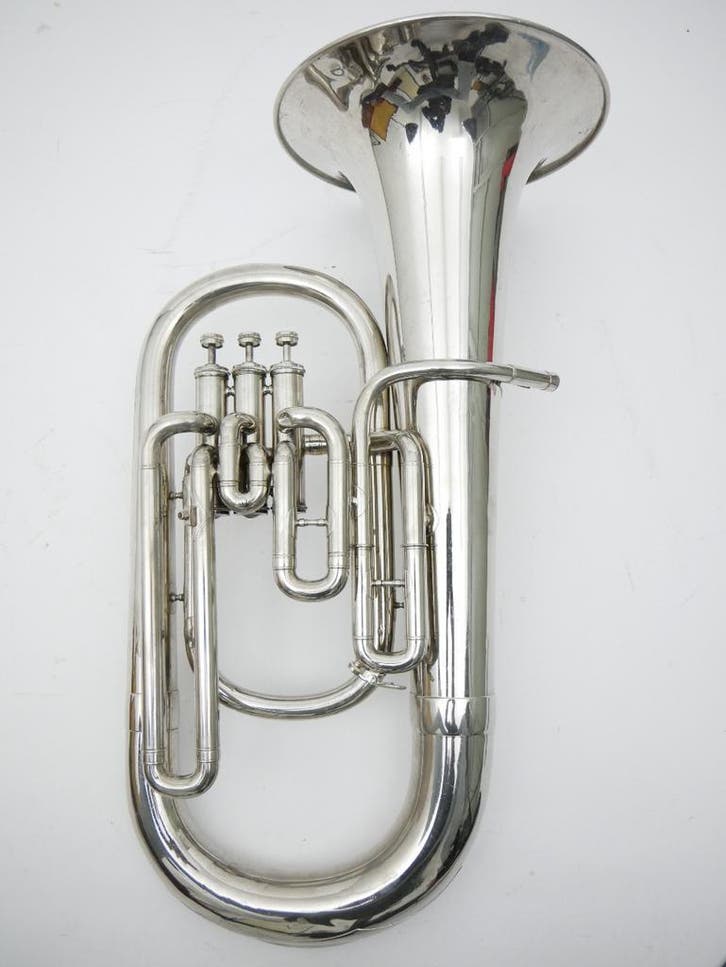 Occasion Bariton/euphonium Couesnon vernikkeld, Muziek en Instrumenten, Blaasinstrumenten | Tuba's, Euphonium of Tenortuba, Gebruikt