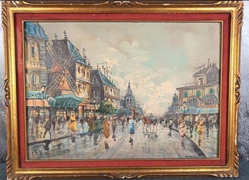 Europese school (XX) - Parigi, Moulin de la Galette, strada