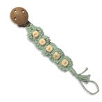 Gepersonaliseerd Speenkoord Explore - Mintgroen Macramé -, Ophalen of Verzenden, Nieuw