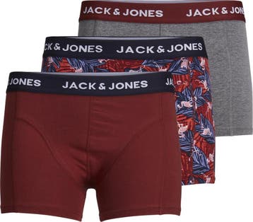 Jack & Jones Maat XL Jacred Flamingo Trunks 3 Pack Ltn, Verzenden
