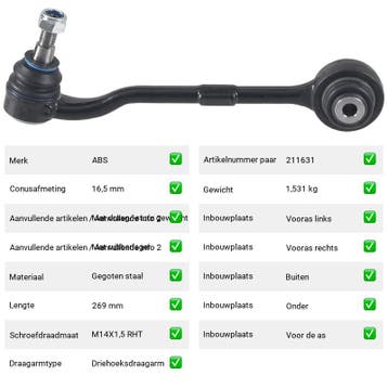 Draagarm BMW 3 Serie 320 d xDrive (E90) Van 2008-09 tot 2011, Verzenden, Nieuw, BMW