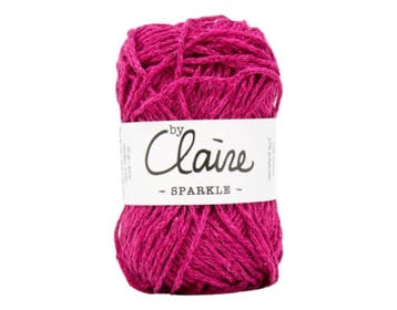 byClaire Sparkle 004 Glossy Pink - Haakgaren / Breigaren, Ophalen of Verzenden, Nieuw, Breien of Haken, Wol of Garen