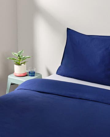 HEMA Dekbedovertrek 140x200/220cm hotel katoen percal sale, Verzenden, Nieuw