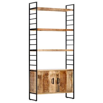 Design Vakkenkast | 52% Korting | Ruw Mangohout, Met plank(en), Zo goed als nieuw, Metaal, 25 tot 50 cm