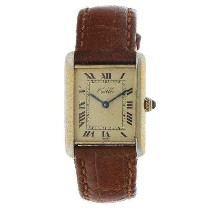 Cartier - Tank Vermeil - Zonder minimumprijs - 590005 -, Sieraden, Tassen en Uiterlijk, Horloges | Heren