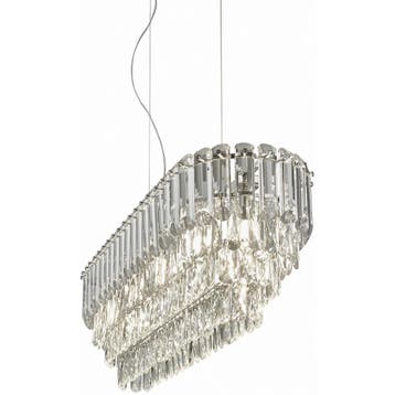LED Hanglamp - Trio Select Malizia - 10 Lichtpunten -, Ophalen of Verzenden, Nieuw, Metaal, Overige fittingen