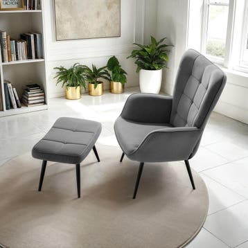 Fauteuil Hygge gestoffeerd, ergonomisch, draagkracht 150 kg, Verzenden, Nieuw